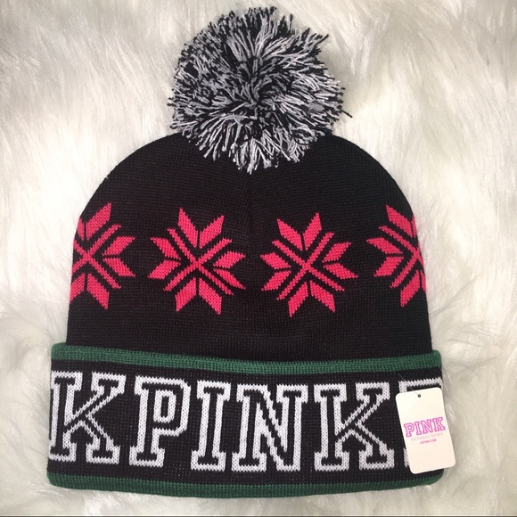 Victoria’s Secret PINK Beanie Pom Pom Hat - Picture 3 of 4